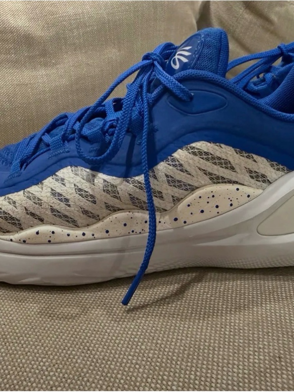 Under Armour Blue and White Men's Performance Sneakers